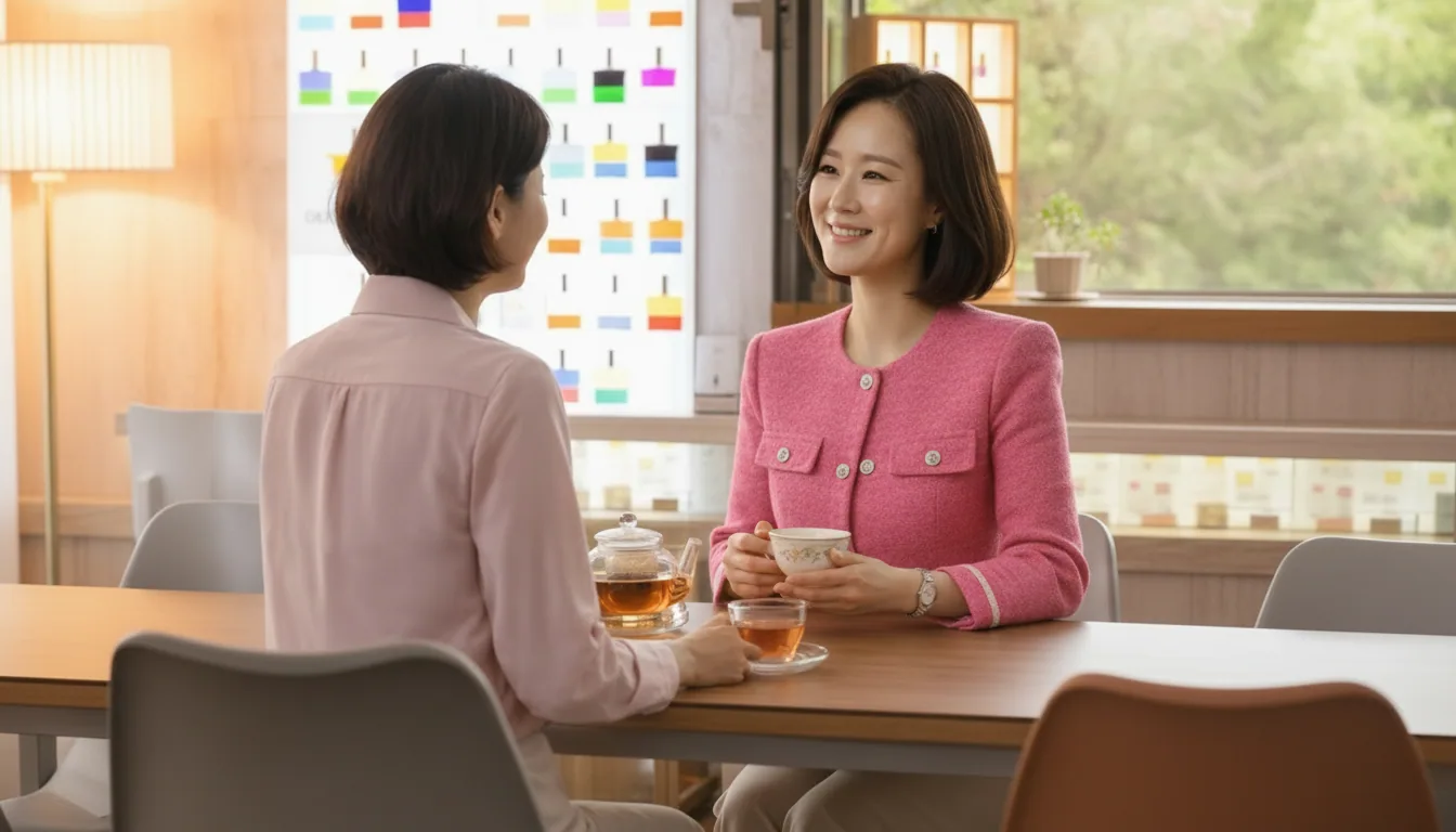 1:1 맞춤형 16컬러 리딩 상담 진행 장면